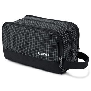 Travel Toiletry Bag Nylon, Dopp Kit Shaving Bag Toiletry Organizer Check😚
